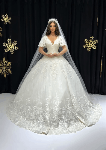 Robe de mariée en dentelle délicate Rebecca